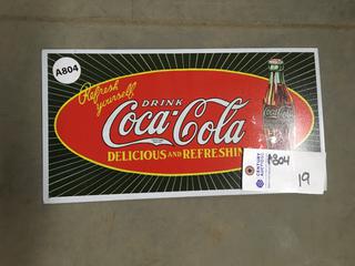 Coca Cola Tin Sign.