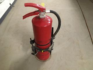 (1) Fire Extinguisher With Holder.