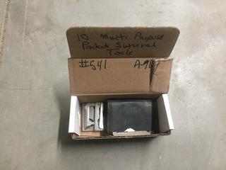 (10) Multi Purpose Wallet Survival Tools.