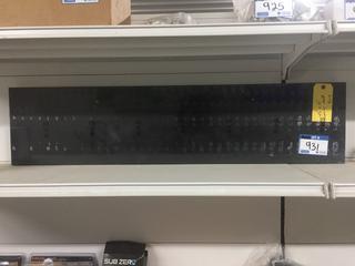 43" By 10" Black Floating Shelf.