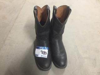 Ariat Black Cowboy Boots, Size 8EE.