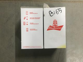 (2) Budweiser Light Up Cups.