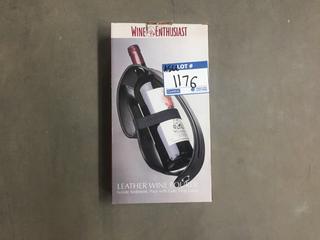 Wine Enthusiast Leather Wine Pourer.