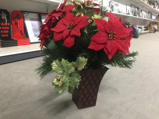 Fake Poinsettia Plant.