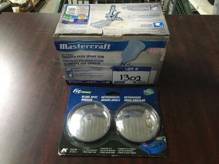 Blind Spot Mirrors, Mastercraft Feed Spray Gun.