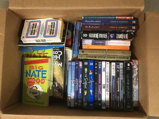 DVDs And Books.