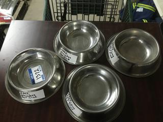 (4) Stainless Pet Dishes.