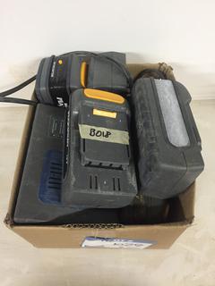 Mastercraft Maximum 18 Volt Charger/4 Battery's.