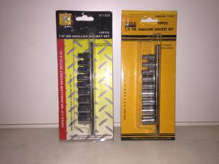 (2) 1/4" Drive Socket Set.