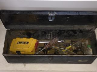 Metal Tool Box, Assorted Tools.