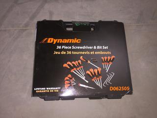 Dynamic 36 Piece Screwdriver/Bit Set.