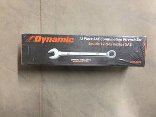 Dynamic 12 Piece SAE Combination Wrench Set.