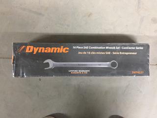 Dynamic 16 Piece SAE Combination Wrench Set, Contractor Series.