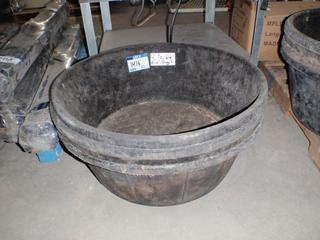 (4) 18 Gallon Rubber Feed Bins.