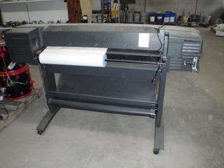 HP DesignJet 800PS Plotter, Works And Full Of Ink.