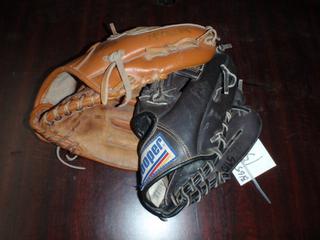 (2) Ball Gloves, 10 1/2".