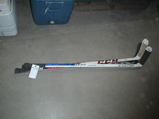 (4) Hockey Sticks.