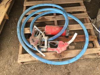 Fuel Hose w/Nozzle and (2) Spare Nozzles.