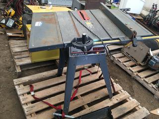 Craftsman 10" Table Saw (Damaged) c/w Replacement Legs.