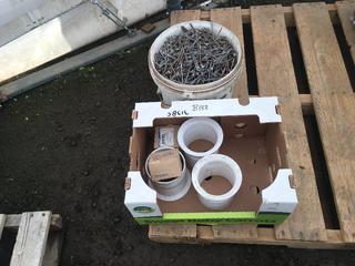 Galvanized Nails w/ Plastic Fittings.