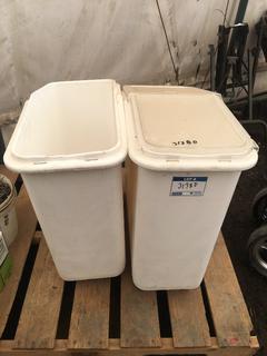 (2) Cambro Storage Containers.