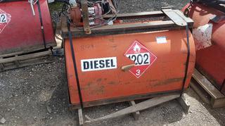 Slip Tank c/w Pump 29" x 24" x 46" Skid Mounted.