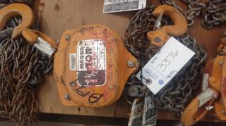 Magnaton 1 1/2 Ton Chain Hoist.