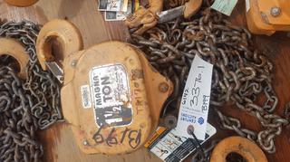 Magnaton 1 1/2 Ton Chain Hoist.