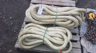 Pallet of 2" Nylon Braided Rope.