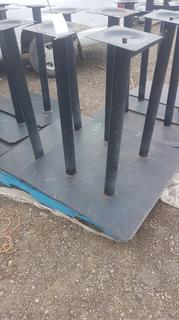 (3) Table Stands Steel Rectangle Base .