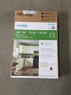 Nimble Veranda Breeze, Wall Fronts, 36" By 14".