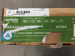 Nimble Veranda Breeze,  Base Door/Drawer Front, 12".