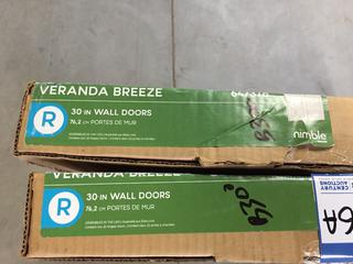 (2) Nimble Veranda Breeze, Wall Doors, 30".