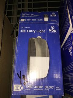 (1) Defiant LED Entry Light, (1) Wall Pack.