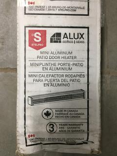 ALUX, 240 Volt, Mini Aluminum Patio Door Heater, P/N SPDHA06032CA.