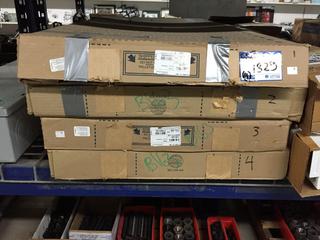 (4) Fluorescent 32 Watt, T8 2' By 4' Drop In Light Fixture.