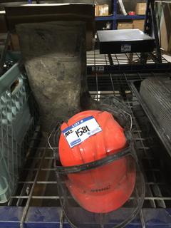 Hard Hat, Baffin Steel Toe Rubber Boots.