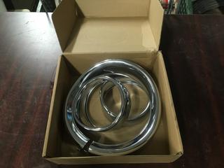 Harley Davidson, 3 Piece Chrome Headlight Trim Kit, 4" And 7".