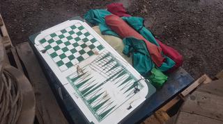 Folding Game Table & Camping Chairs.