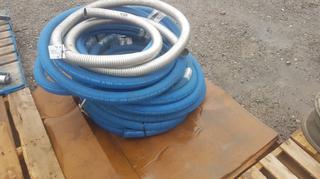 Pallet of Assorted Air Equip Hose & 2" Stainless Steel Exhaust Flex Hose.