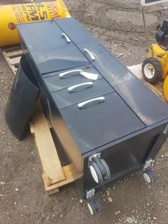 Storage Cabinet on Castors 24" x 24" x 63".