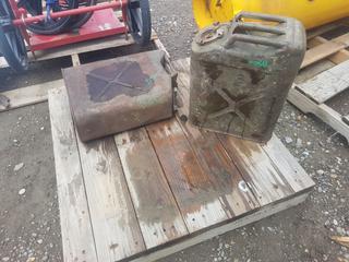 (2) Steel Jerry Cans.