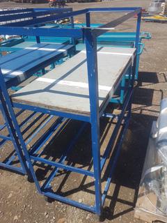 4 Tier Shop Shelving Unit on Castors.