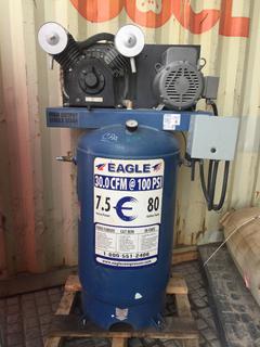 Eagle 7.5 Hp 80 Gallon Air Compressor.