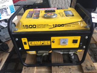 Champion 1200 Watt Gas Powered Generator.