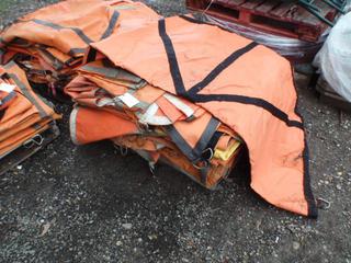 Pallet of Rubber Tarps.