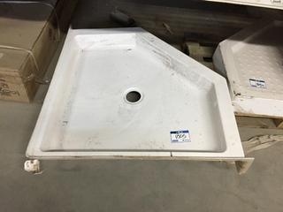 Shower Base, 37 1/4" By 37 1/4".