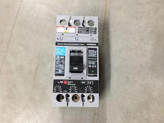 Siemens Sentron Series 250 Amp, 600 Volt Circuit Breaker Frame, P/N FD63F250.