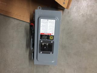 Square D 30 AMP, 600 Volt, Non Fused,  Heavy Duty Safety Switch.