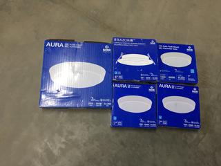 Flush Mount LED lights.